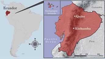 Map of Ecuador